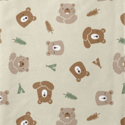 Kuschelstrick CHUCK2 Ecru / Braun